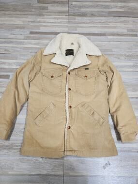 Vintage Maverick Sherpa Lined Corduruy Jacket Collar Mens Ranch Western, Mens S